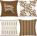 YCOLL Pillow Covers 18x18 Set of 4, Modern Sofa Throw Pillow Cover, Decorative by PillowCoversExpert
