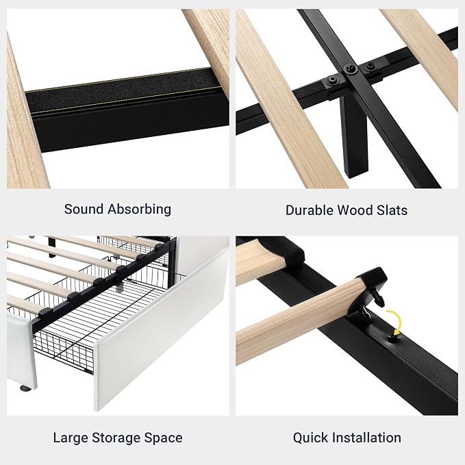 Allewie King Size Platform Bed Frame - Image 8