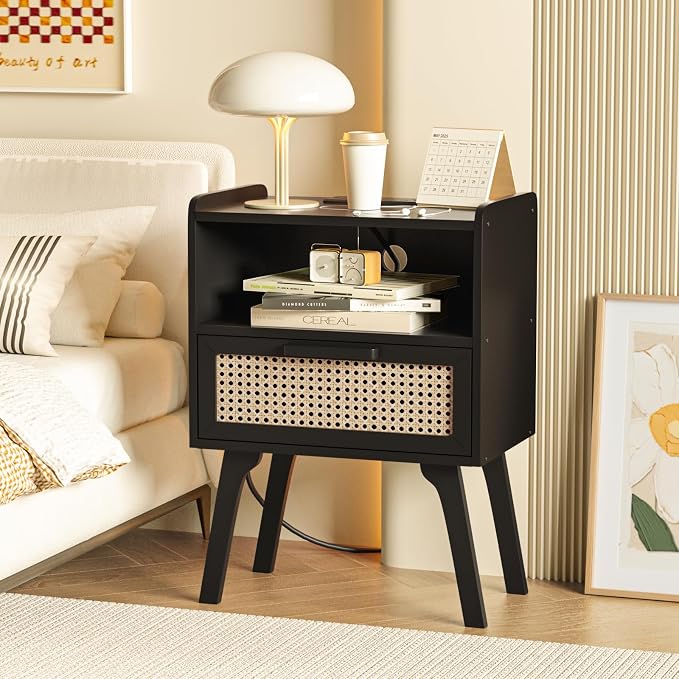 Lerliuo Rattan Nightstands Set of 2 - Image 5