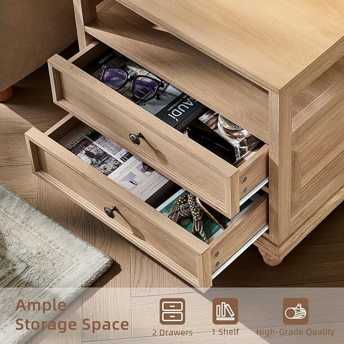 Joaxswe Farmhouse Nightstand - Image 4