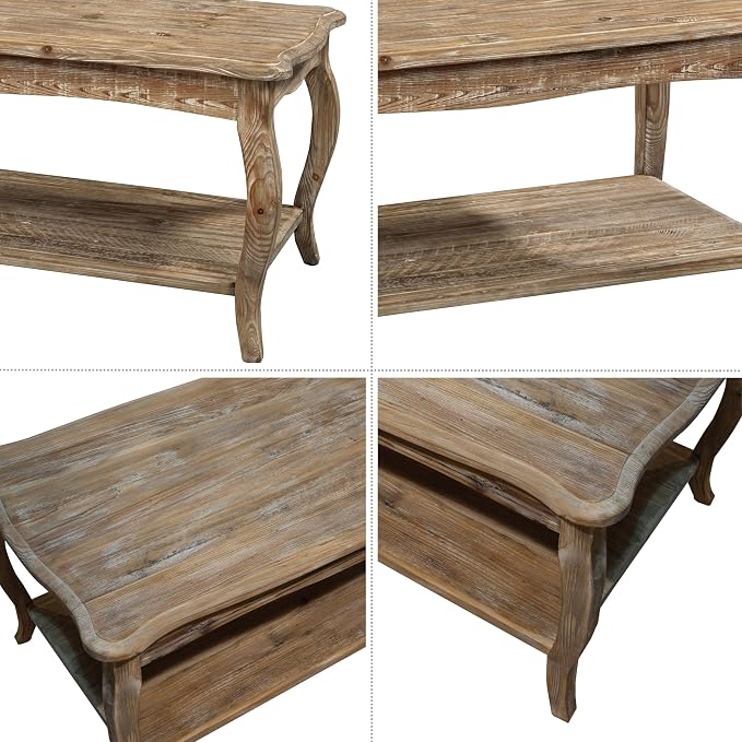 Alaterre Furniture Austerity 42-Inch Rustic Coffee Table - Image 9