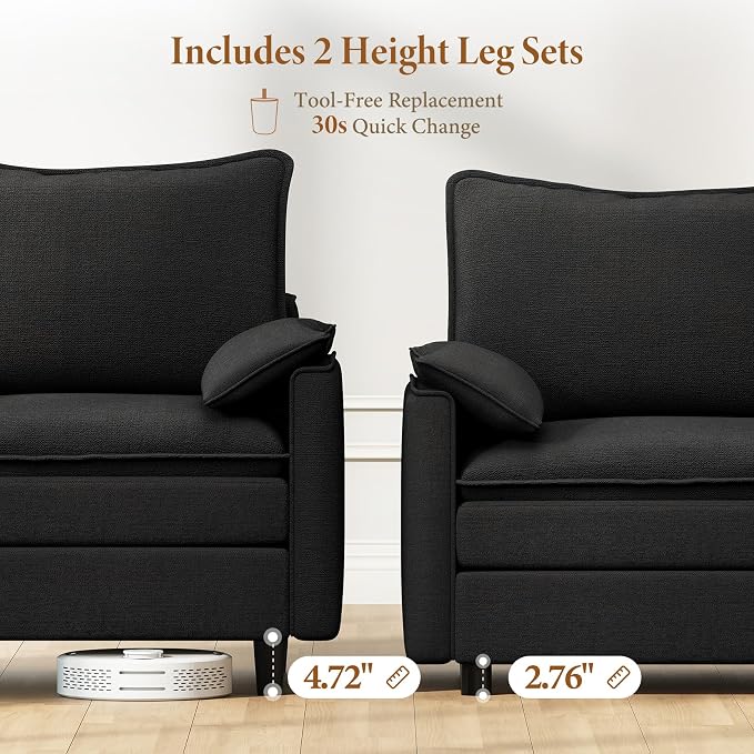 Vesgantti Large Modular Sectional Sofa, Big Comfy Cloud Couch - Image 3