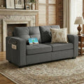 TYBOATLE 65" Small Couches for Bedroom, Mid-Century Modern Tufted Comfy by TYBOATLE