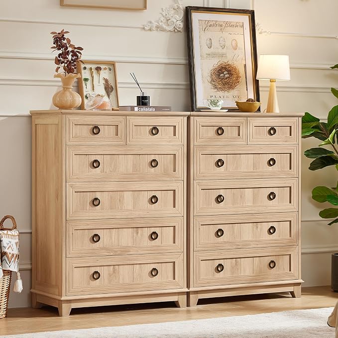 Joaxswe Farmhouse 6 Drawer Dresser - Image 4