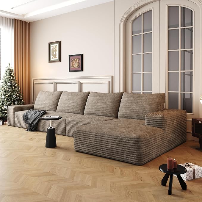 136" Sectional Couches for Living Room Cloud Couch Sofa by AWarmHomeForYou