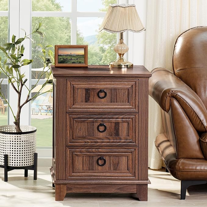 Joaxswe Farmhouse Nightstand Set of 2, 18 Inch End Table - Image 9
