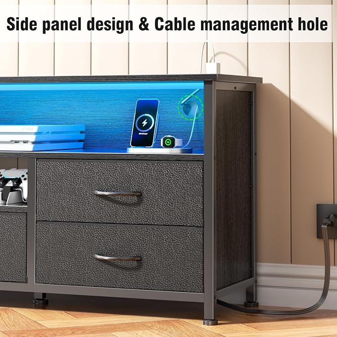 Furologee 55 Inch TV Stand, Entertainment Center - Image 5
