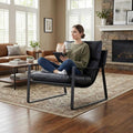 LukeAlon Modern PU Leather Accent Armchair, Upholstered Living Room Chair by LukeAlon