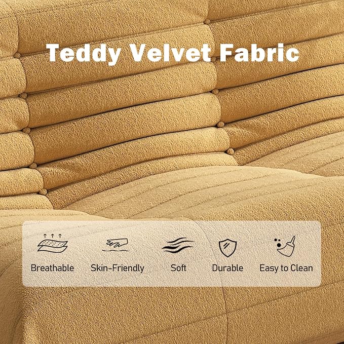 YVDNHP Big Bean Bag Chairs for Adults, 3 Seater Large Bean Bag Chair Sofa - Image 6