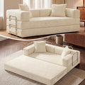 GRUSIGN 78 Inch Convertible Sofa Bed, 5-in-1 Futon Sofa Bed Pull Out Couch by GRUSIGN