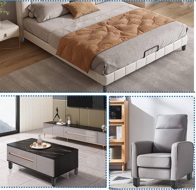 4Pcs Folding Table Furniture Legs 5.5 Inch, Heavy Duty Metal Hairpin Table Legs - Image 7