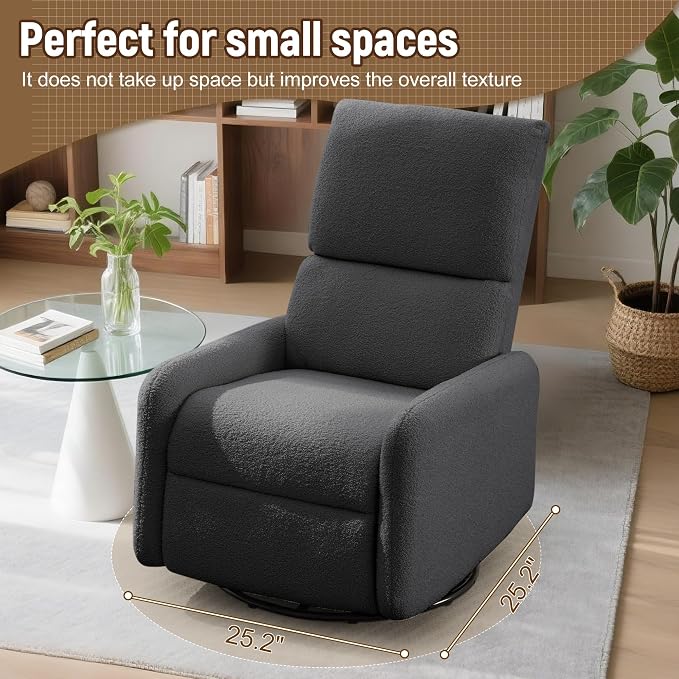 Korser 360° Rocking Chair, Nursery Rocker Chair - Image 7