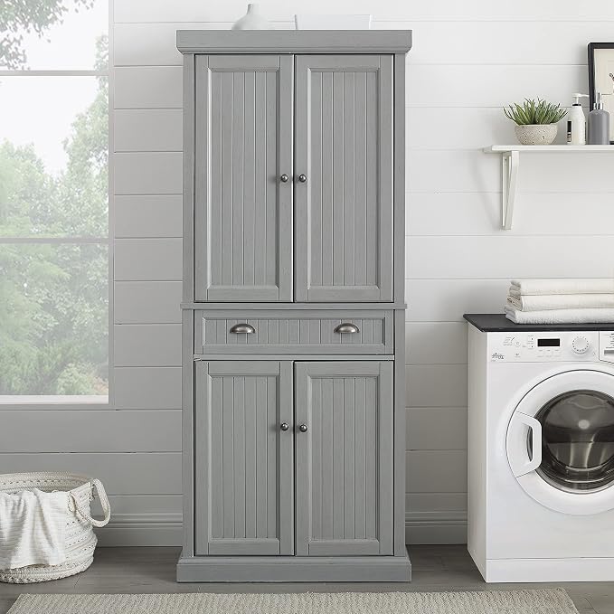Crosley Furniture Seaside Coastal Pantry Storage Cabinet - Image 10