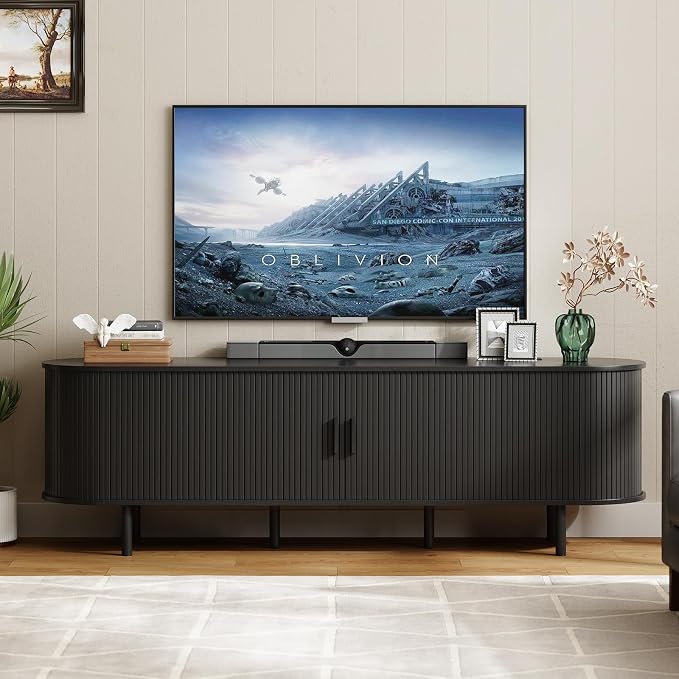 ONBRILL 70.8" TV Stand with Power Outlet by ONBRILL
