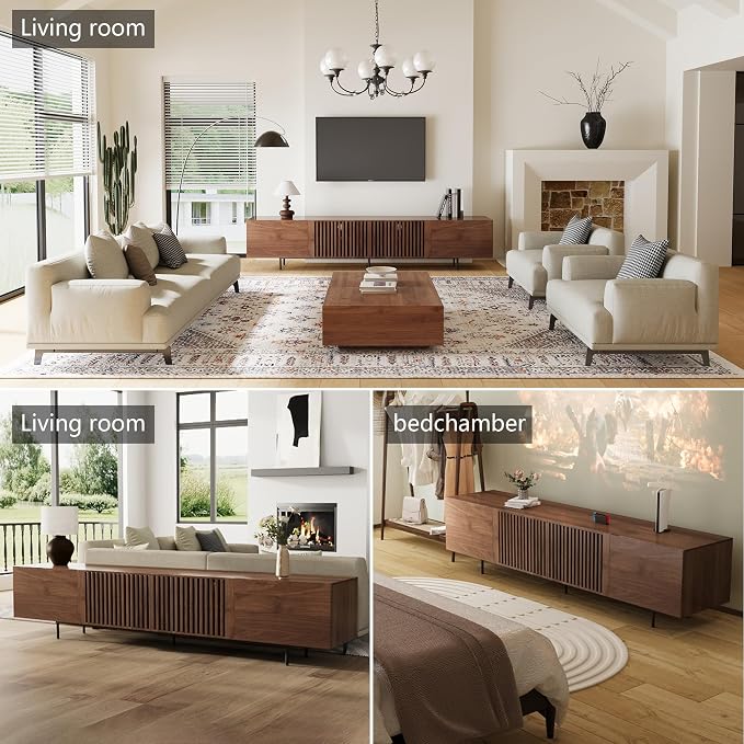 94.48" Mid Century Modern TV Stand - Image 6