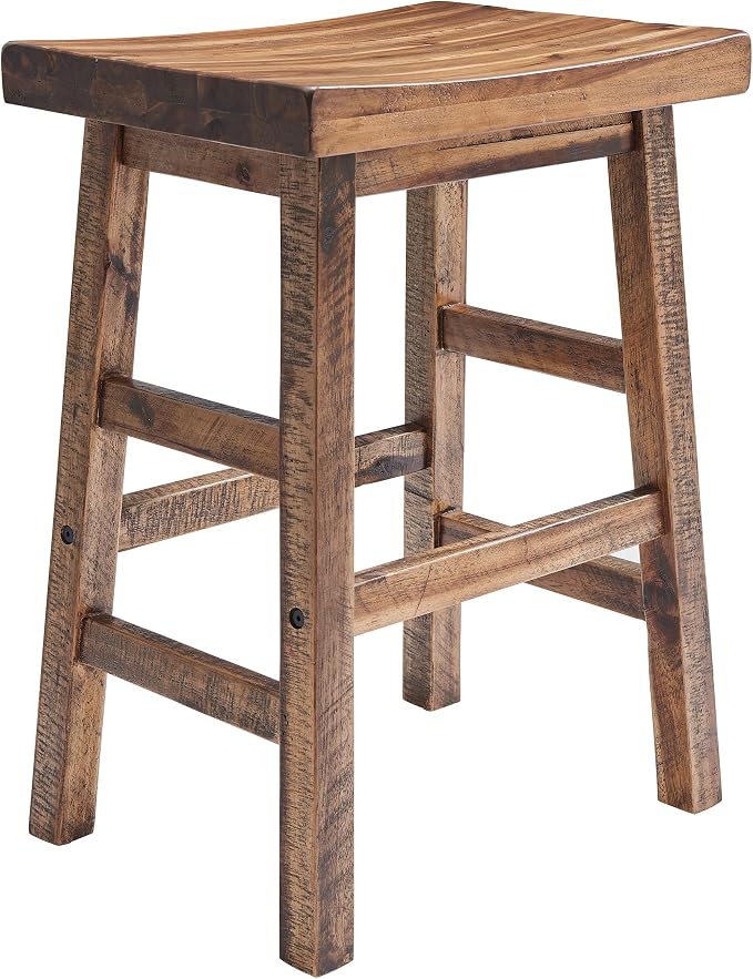 Alaterre Furniture Durango 26-Inch Tall Industrial Wood Counter-Height Stool - Image 9