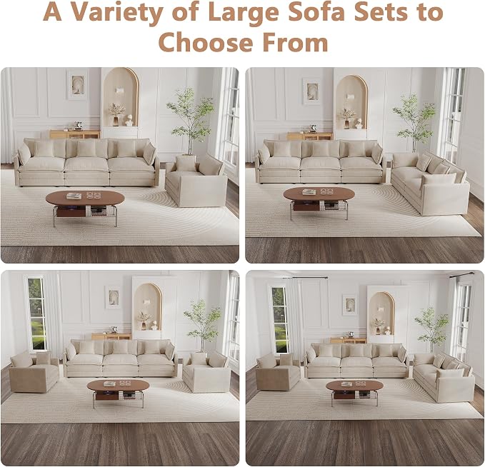 mikibama Modular Sectional Sofa, 76.4 Inch L Shaped Couch Set - Image 7