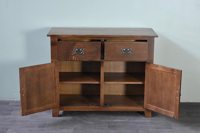 Crafters and Weavers Mission 2 Door 2 Drawer Cabinet - Image 2
