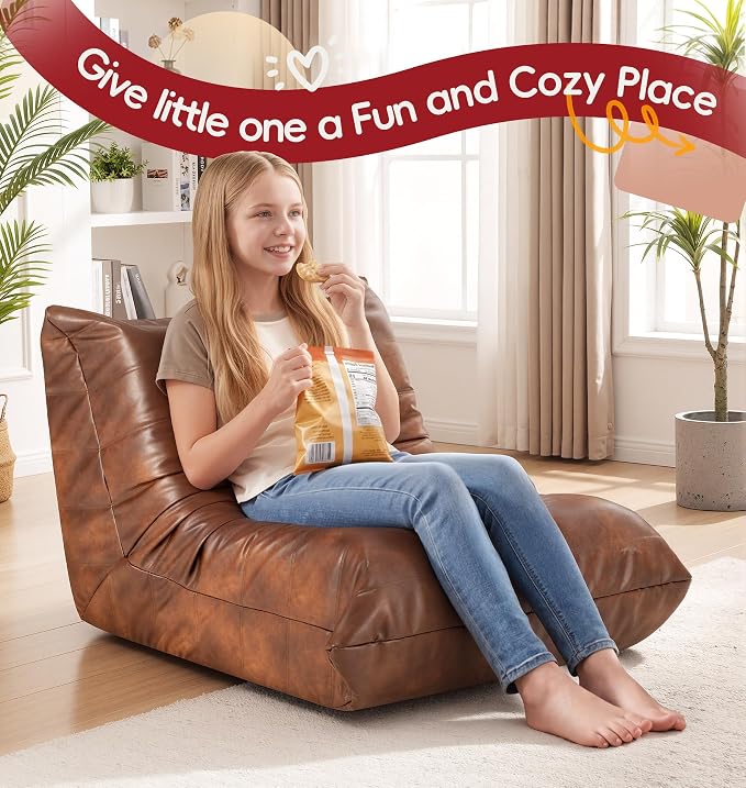 Hobestluk Small Bean Bag Chair Lazy Floor Sofa Bean Bags - Image 9