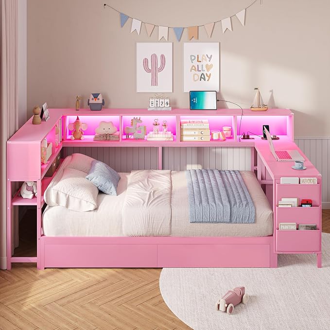 DICTAC Corner Twin Bed Frame - Image 2