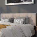 Flash Furniture Bedford Box Stitch Tufted Upholstered King Size Headboard in by FlashFurniture
