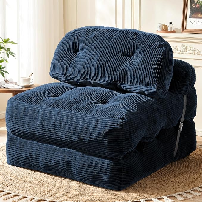 Folding Sofa Bed, Convertible Sleeper Chair by Vellorise