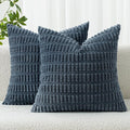 MIULEE Pack of 2 Corduroy Decorative Throw Pillow Covers 20x20 Inch Soft Boho by MIULEE
