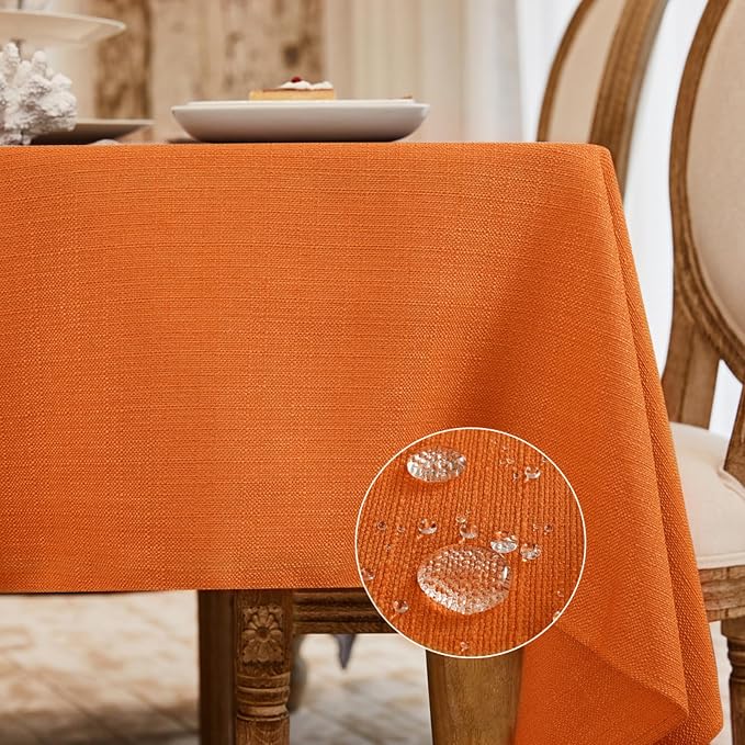 BALCONY & FALCON Rectangle Tablecloth Washable Wrinkle Resistant and Water by BALCONYFALCON