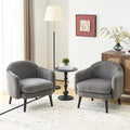 VINGLI 30.3" Wide Modern Barrel Accent Armchairs Set of 2 by VINGLI