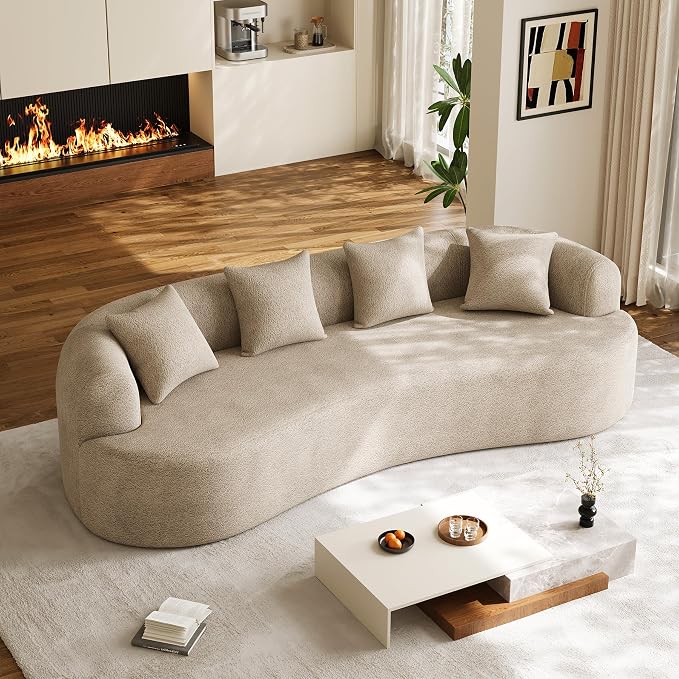 Oversized Sectional Sofa for Living Room, Modern Luxury Plush Chenille 4-Seater by DAMAIFROMFURNITURE