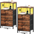Somdot Nightstands Set of 2, Bedside Tables by Somdot