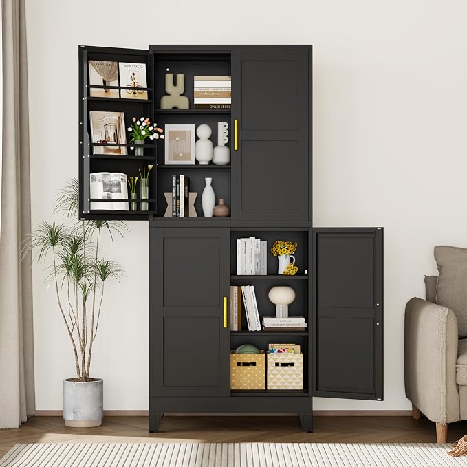GAIOUS 74.8" Tall Metal Food Cabinet, Storage Cabinets - Image 9