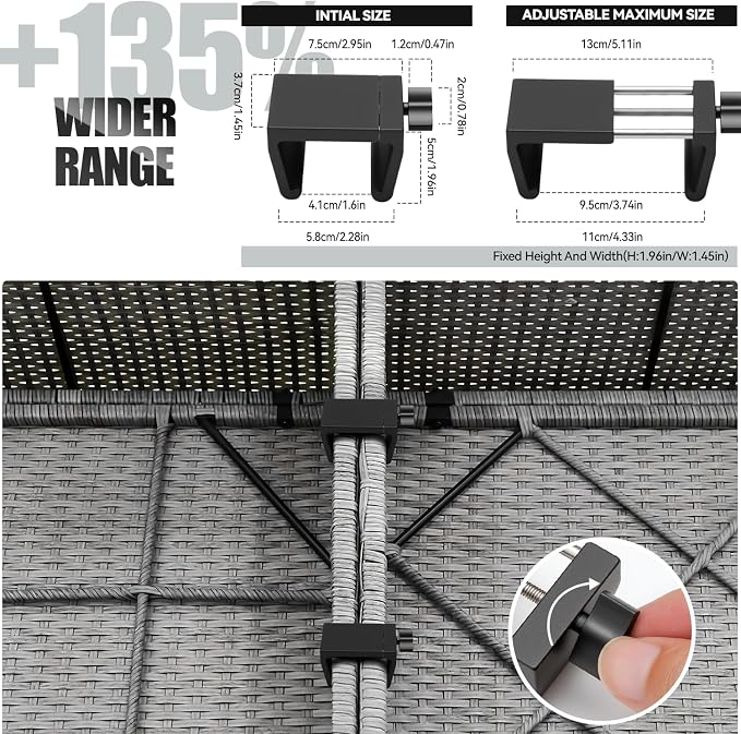 Blasoul Universal Heavy-Duty Outdoor Furniture Clips - Image 3