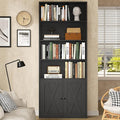 Modern Bookshelf with Doors, Industrial Bookshelves with 6-Tier Shelf, 71 by Shintenchi%7CFurnitureMadeforRealLife
