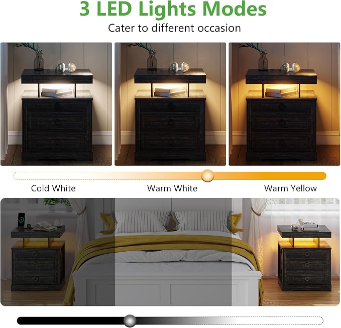 WOOVIVS Side Table Set of 2 - Image 6