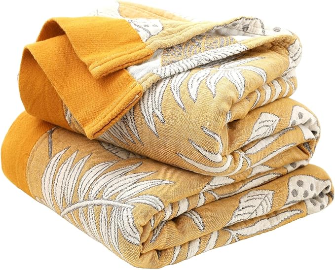 Boho Throw Blanket for Bed 100% Cotton Ultra Soft Rustic Quilt Fall Blanket by LUTBMFindYourFreeSpiritatHome
