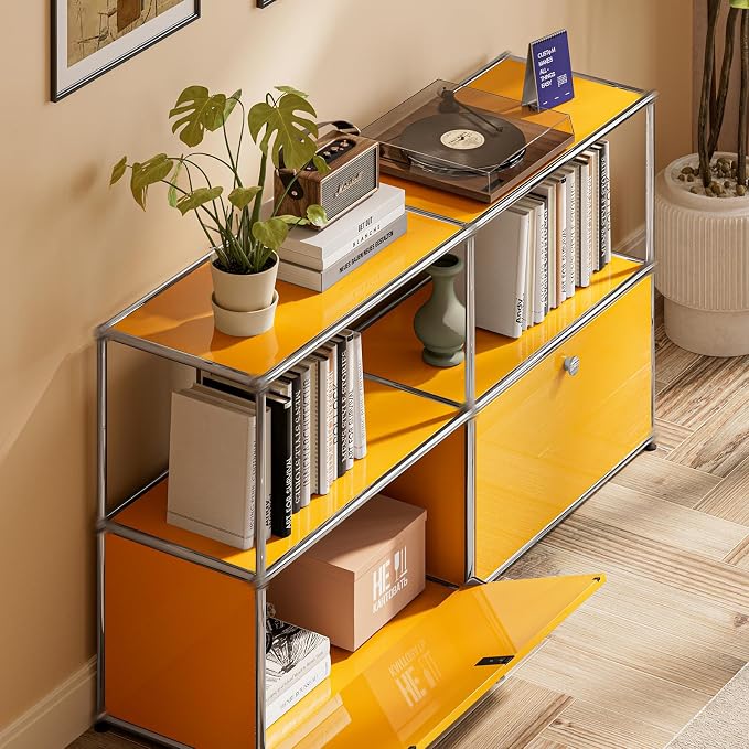 Modern Storage Cabinet Sideboard Versatile Free-Standing Organizer Cabinets - Image 4