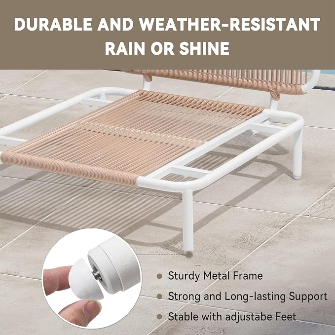 Crestlive Products Outdoor Patio Furniture Set, 4 Seater Modular Oversized - Image 3