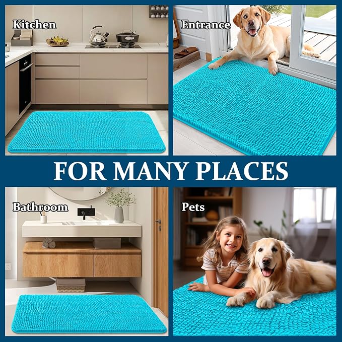 OLANLY Dog Door Mat for Muddy Paws 30x20, Absorbs Moisture and Dirt, Absorbent - Image 8