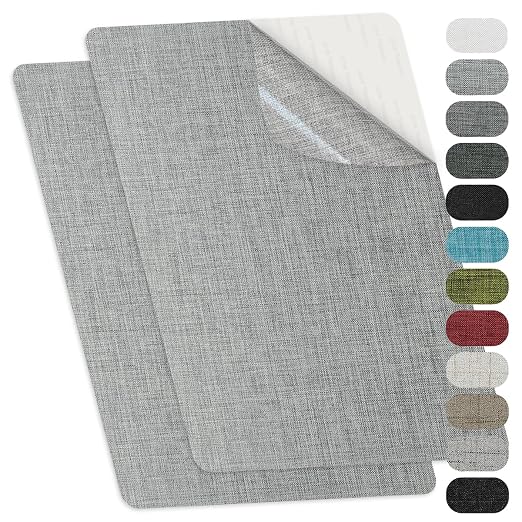 Self-Adhesive Fabric Repair Patches, Large Size 8X11 inch Linen Furniture by TXSN
