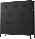 DUMOS 9 Drawer Dresser for Bedroom, Fabric Storage Organizer by DumosLifestyle