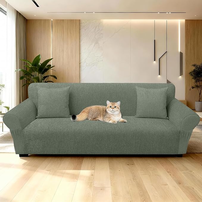 Sofa Slipcover with 2 Pillow Cover - Image 7