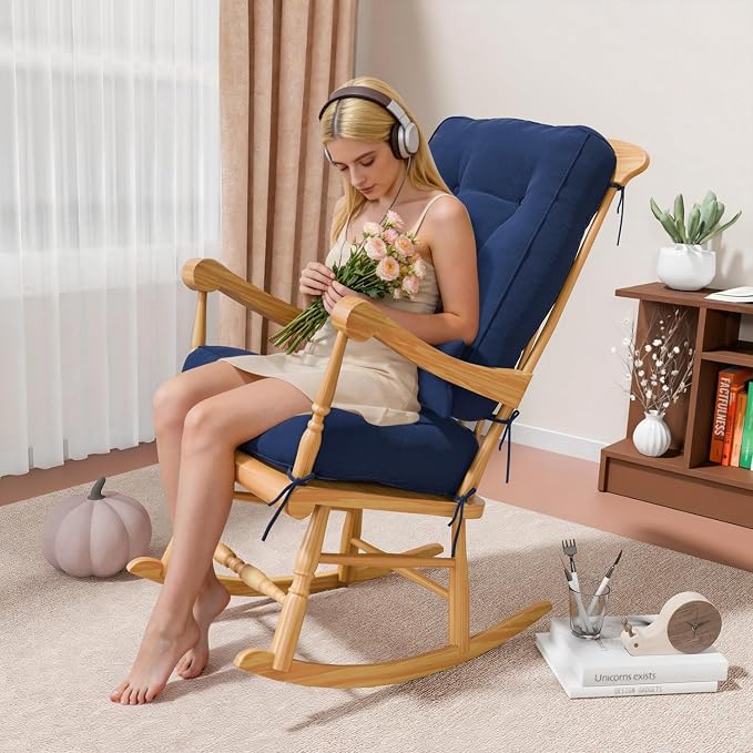 Rocking Chair Cushions with Pillow, Waterproof and Fade-Resistant Thicken - Image 7