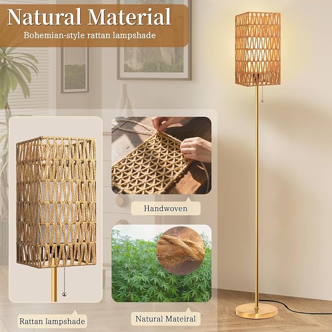 Ruiever Floor Lamp for Living Room, Farmhouse Floor lamp, Modern Standing lamp - Image 7