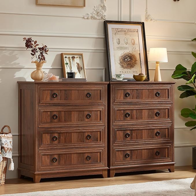 Joaxswe Farmhouse 4 Drawer Dresser - Image 5
