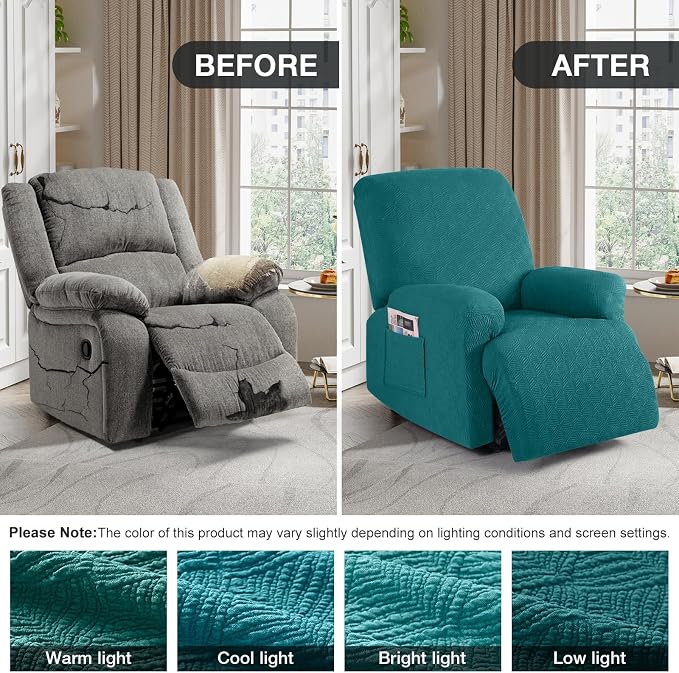 Timeles Recliner Covers Extra Wide Recliner Chair Cover Reclining Sofa - Image 4