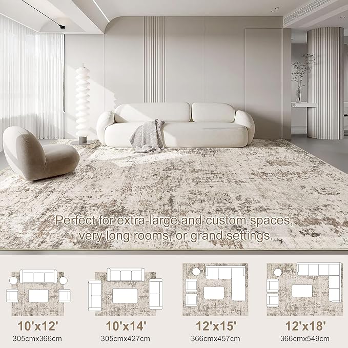 UERMEI 10x14 Area Rug Living Room Rugs - Image 5