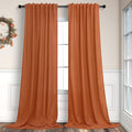 Burnt Orange Curtains 108 Inches Long by Pitalk
