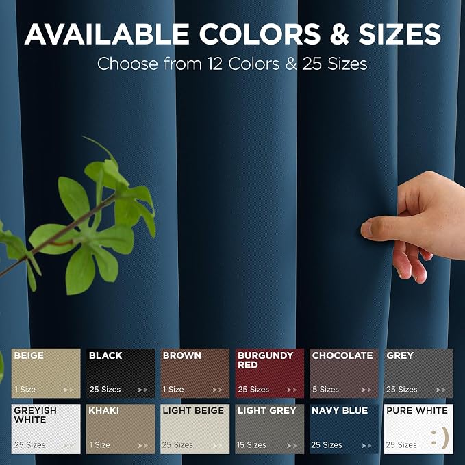 Joydeco Blackout Door Curtain for Doorway Privacy 96 Inches Long, Grommet - Image 7