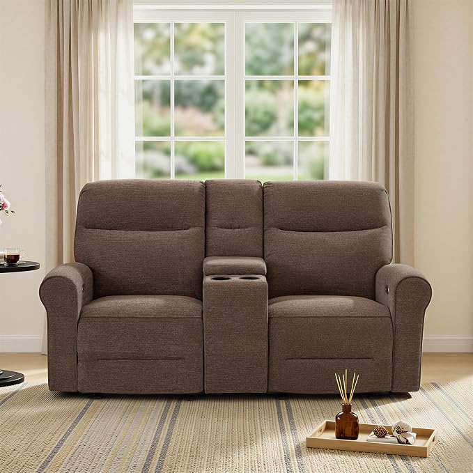 MCombo 78.3" Wall Hugger Power Loveseat Recliner Sofa - Image 5